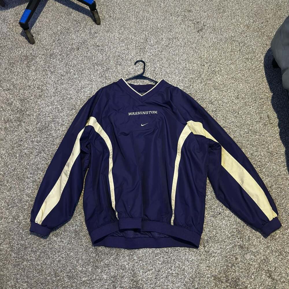Nike Washington Huskies Pullover Windbreaker Size XL Vintage Jacket